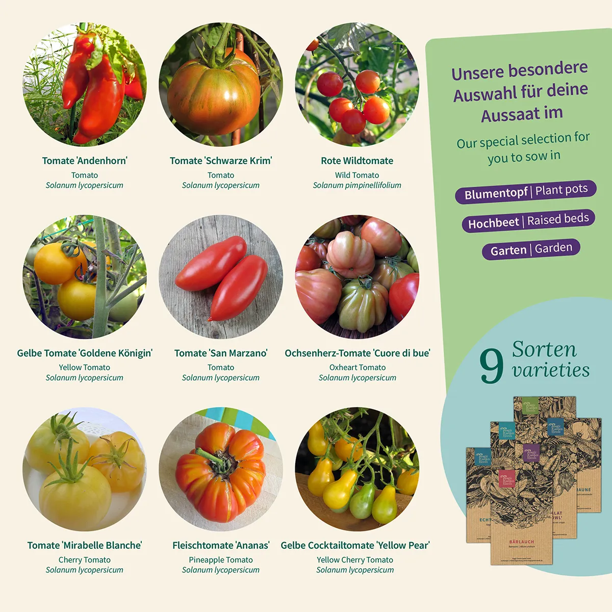 Tomaten Raritäten: Historische Sorten, selten & bewährt - Samenset Nr. 18