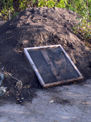 Compost après tamisage