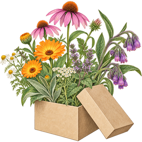 Coffrets de graines de plantes médicinales