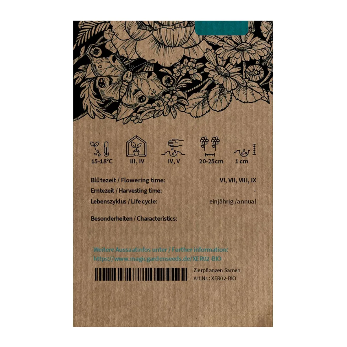 Papierblume (Xeranthemum annuum) Bio Saatgut