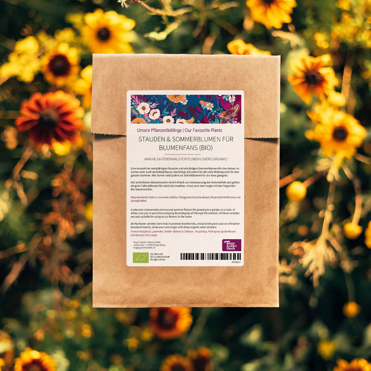 Unsere Pflanzenlieblinge: Stauden & Sommerblumen für Blumenfans (Bio) - Samenset