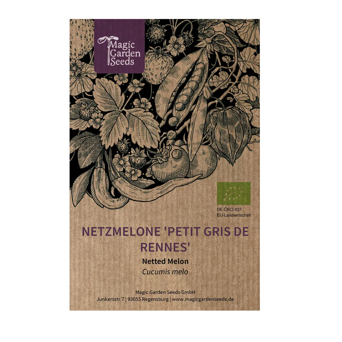 Netzmelone 'Petit gris de Rennes' (Cucumis melo) Bio-Saatgut
