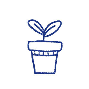 Jeune plant en pot symbolisant assez d'espace pour pousser