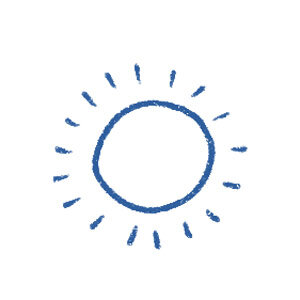 Soleil comme symbole de la bonne exposition