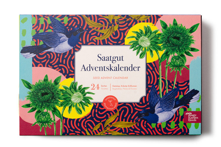 Calendrier de l'Avent des Semences - Graines de Légumes, Herbes & Fleurs