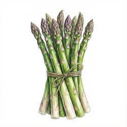 un illustration d'asperges