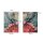Pochettes cadeaux - 40 pochettes en papier multicolores / sachets plats ornés d´un motif sur le  thème : Campanules