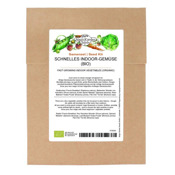 Légumes dintérieur (biologiques) – Kit de graines