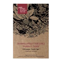 Piment violet foncé "Purple Tiger" (Capsicum annuum) graines