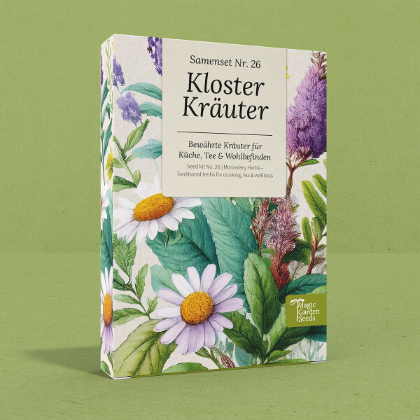 Traditional Monastery Herbs: Heritage Varieties for Cooking, Tea & Wellbeing – Seed Set No. 26