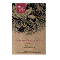Piment Sugar Rush Peach Stripey (Capsicum baccatum) graines