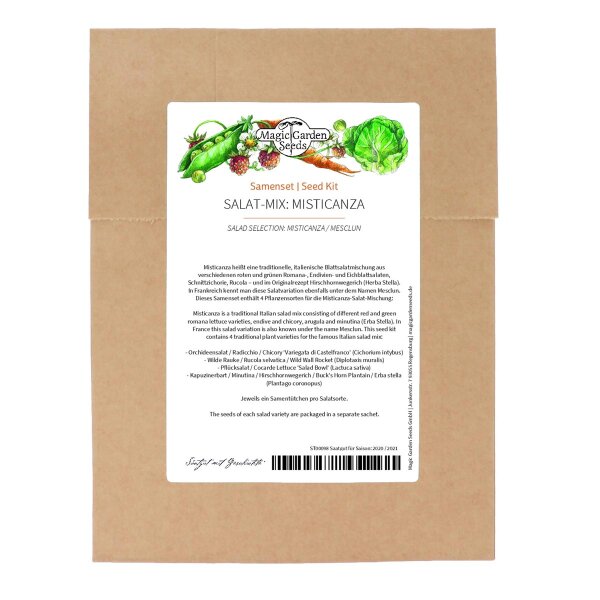 Sélection des plantes: Misticanza / Mesclun - kit de graines