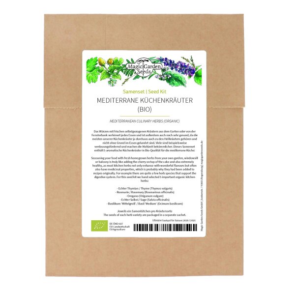 Herbes aromatiques méditerranéennes (bio) - kit de semences