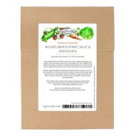 Épinard de Nouvelle-Zélande, laitue batavia & radis - kit de graines