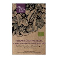 Kale lacinato, chou palmier frisé "Cavolo Nero di Toscana" (Brassica oleracea var. palmifolia) Bio semences