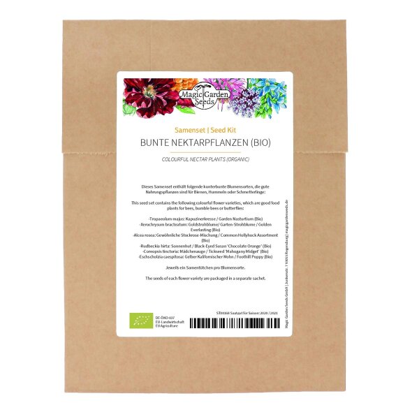 Plantes à nectar colorées (Bio) – Kit de semences