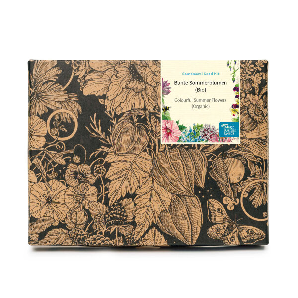 Fleurs dété colorées (Bio) – Coffret cadeau de semences